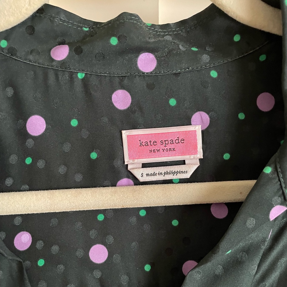 KATE SPADE FOREST POP DOT SKIL TOP - Picture 2 of 4